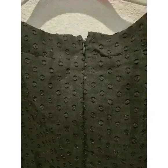 tulle Women's Black Long Swiss Dot Dress Size M Grunge Goth - Picture 4 of 9